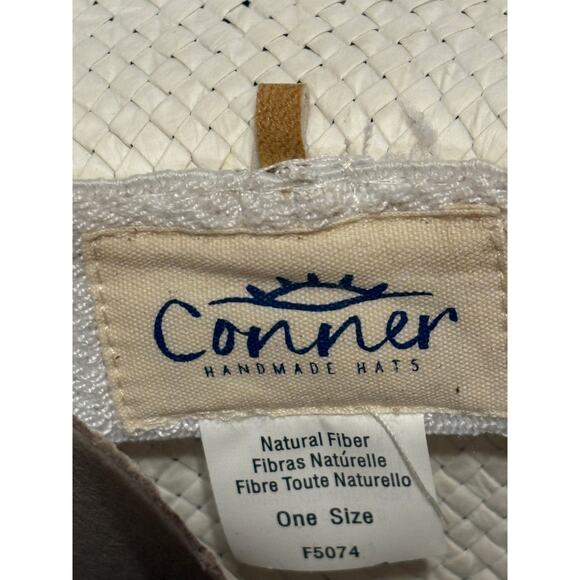 Connor Handmade Hats Women’s Western Cowboy Natural Fiber Beads and Feathers - Picture 4 of 8